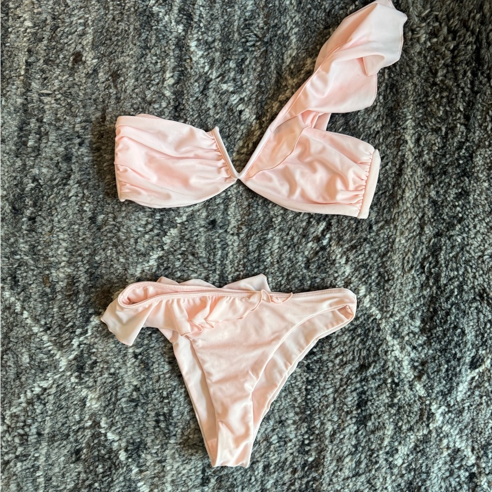 Tularosa Elegant Pink Bikini Set XXS